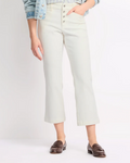 Luna Kick Crop, Bleached White - 13 Hub Lane   |  Cropped Straight Leg Pants