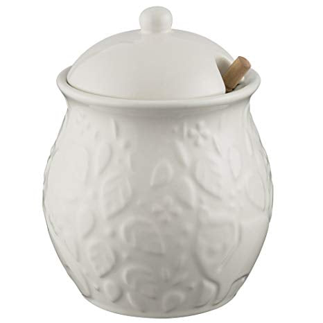 MASON CASH - IN THE FOREST HONEY POT AND WOODEN DRIZZLER SET