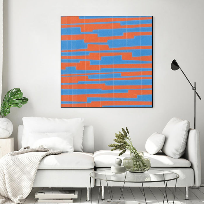 Modern Circuit VI by Charles McMullen on GIANT ART - blue abstract