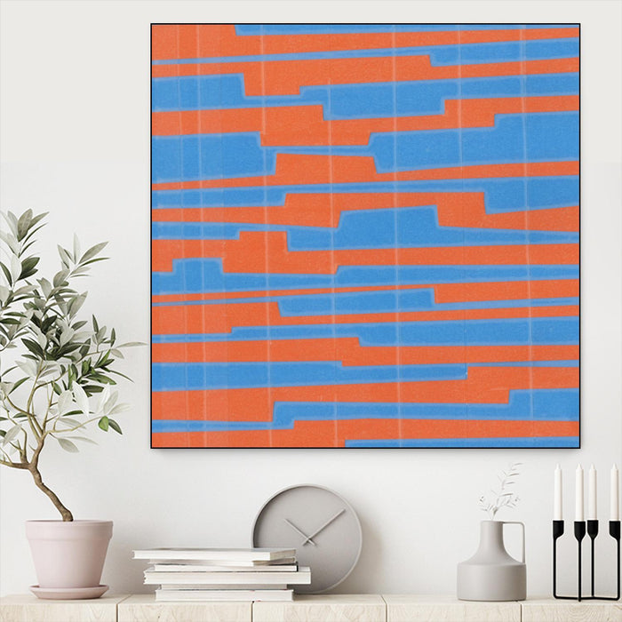Modern Circuit VI by Charles McMullen on GIANT ART - blue abstract