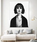 Mrs Mia Wallace by Ruben Ireland on GIANT ART - black men and women