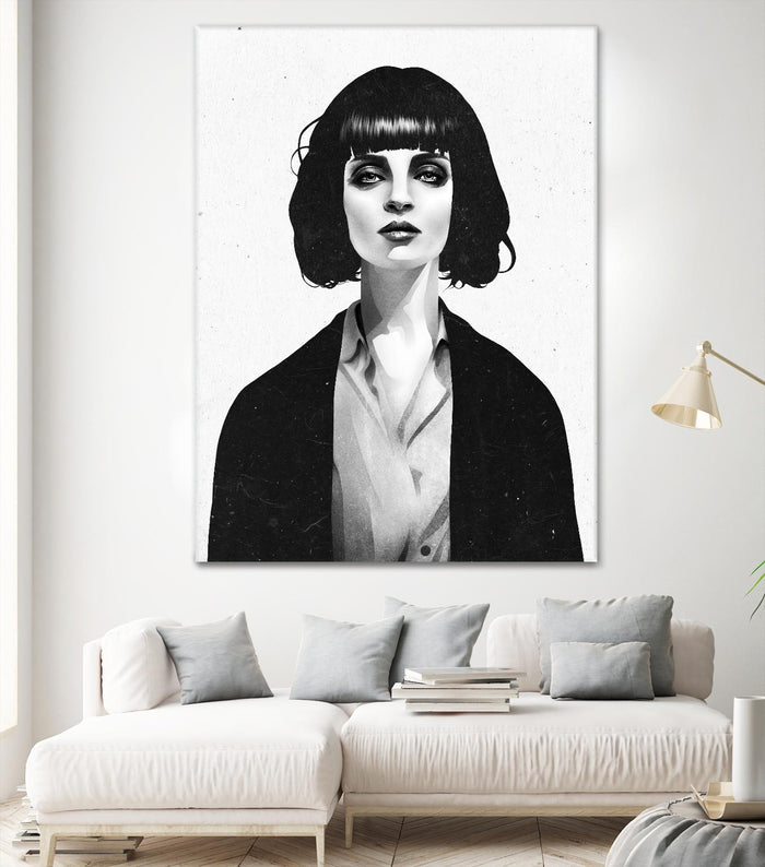 Mrs Mia Wallace by Ruben Ireland on GIANT ART - black men and women