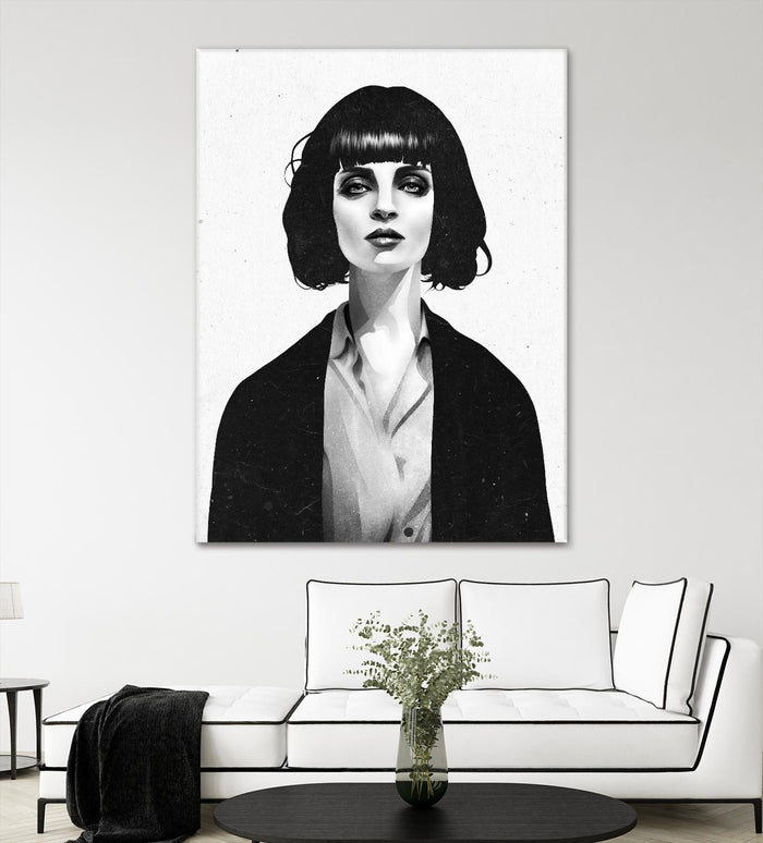 Mrs Mia Wallace by Ruben Ireland on GIANT ART - black men and women