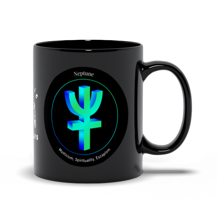 Neptune Black Mug