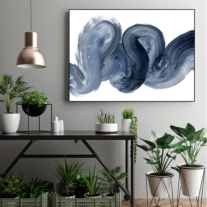 Offshore I by Victoria Barnes on GIANT ART - blue  abstract abstract