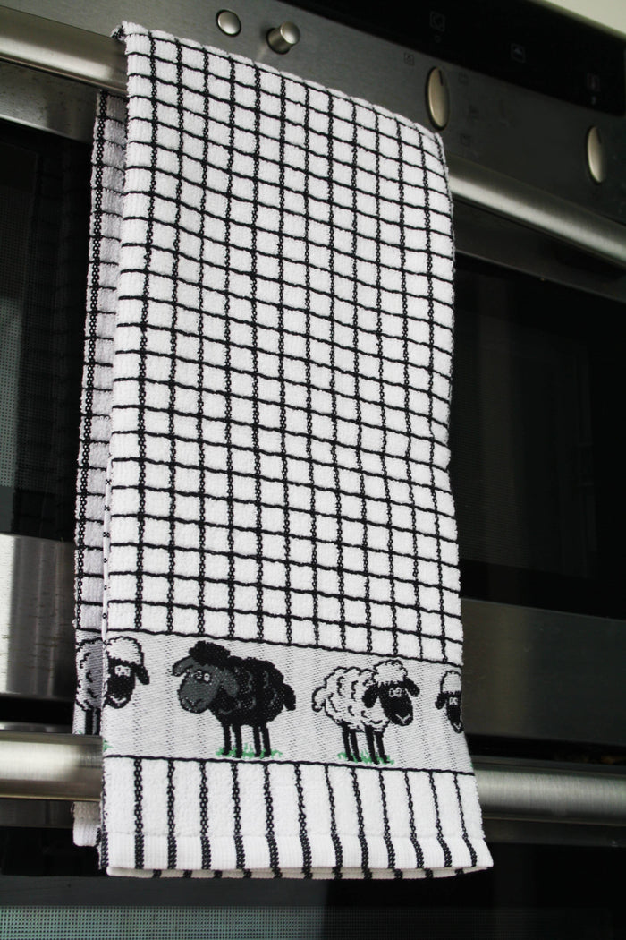 Poli-Dri Jacquard Tea Towel - Sheep