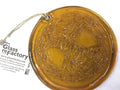 RECEYCLED GLASS SUN CATCHER- TREE OF LIFE- AMBER