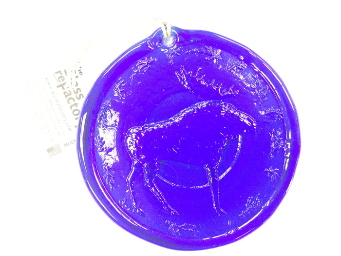 RECYCLED GLASS SUN CATCHER- MOOSE