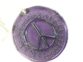 RECYCLED GLASS SUN CATCHER- PEACE SIGN
