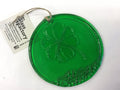 RECYCLED GLASS SUN CATCHER FOUR LEAF CLOVER- GREEN