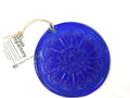 RECYCLED GLASS SUN CATCHER MANDALA- BLUE