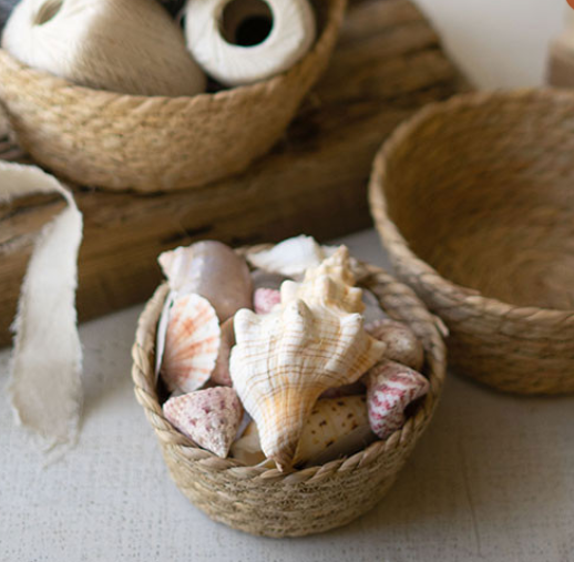 Round Seagrass Basket - 13 Hub Lane   |  Woven Baskets