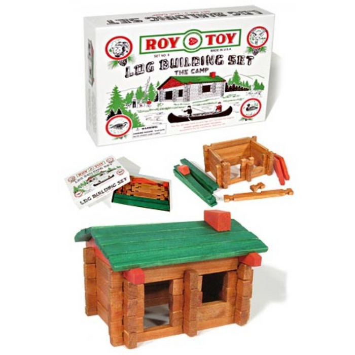 ROY TOY LOG CABIN PLAYSET