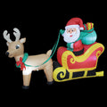 Santa On Sleigh Inflatable Outdoor Yard Decoration