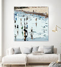 Self Reflection by Beth Ann Lawson on GIANT ART - blues coastal waves