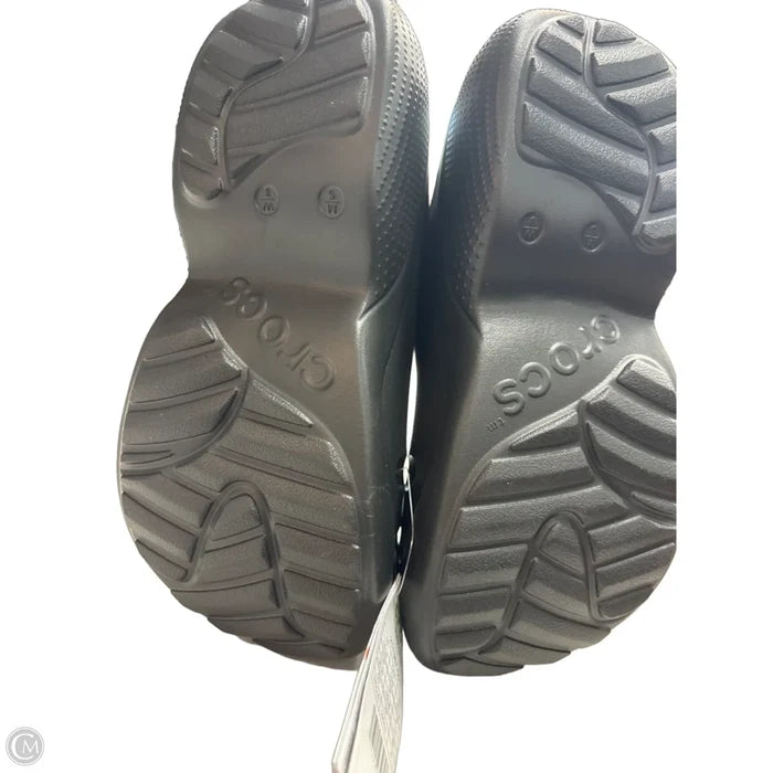 Shoes Heels Platform By Crocs In Black, Size: 8