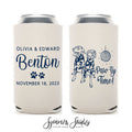 Slim 12oz Wedding Can Cooler #201S - Paw