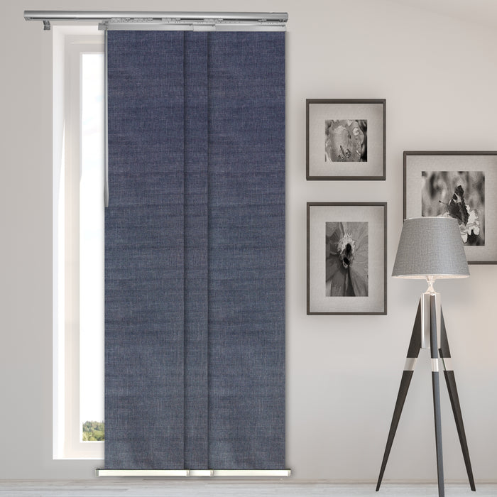 Spruce 3-Panel Single Rail Panel Track Extendable 28"-43"W, Panel width 15.75" - 80% LIGHT-FILTERING