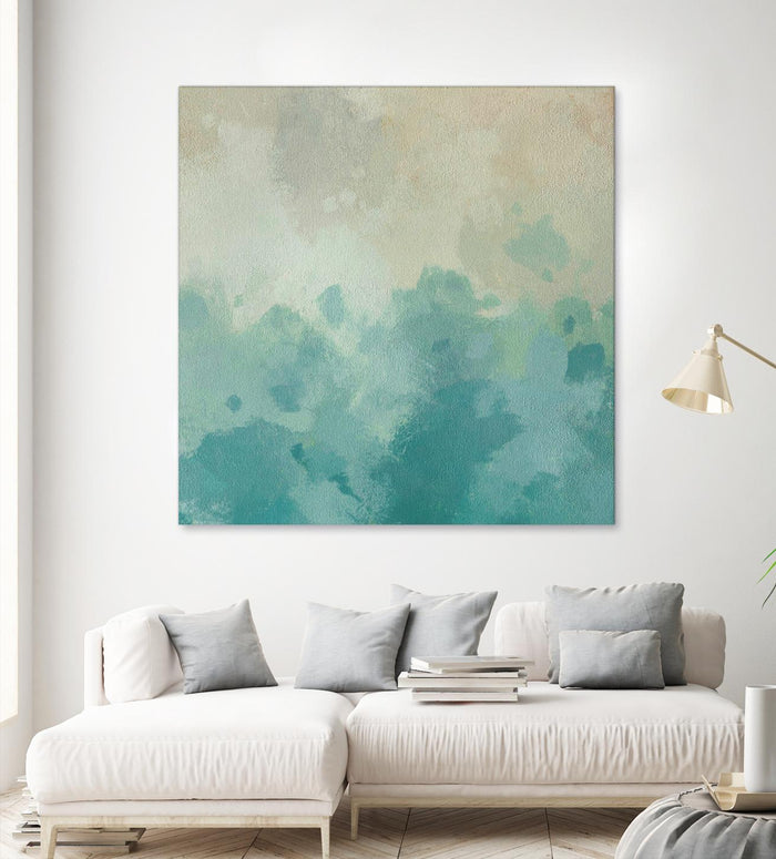 Summer's Calm I by Alonzo Saunders on GIANT ART - beige abstract abstract