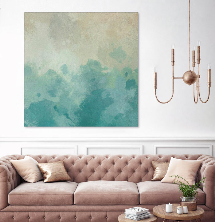 Summer's Calm I by Alonzo Saunders on GIANT ART - beige abstract abstract