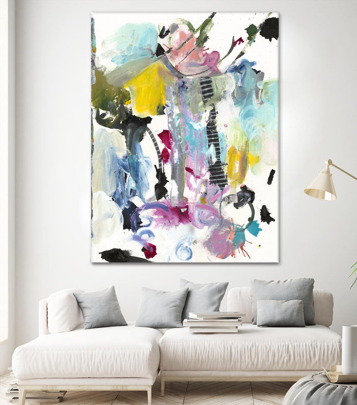 Symphony I by Jodi Fuchs on GIANT ART - pink abstract