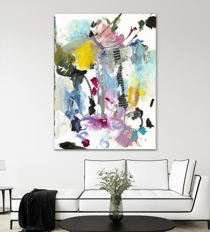 Symphony I by Jodi Fuchs on GIANT ART - pink abstract