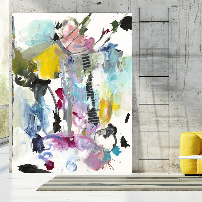 Symphony I by Jodi Fuchs on GIANT ART - pink abstract