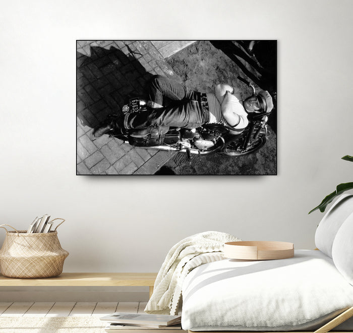 The Wild One directed by Laszlo Benedek, 1953 by Bridgeman Images on GIANT ART - black and white photography