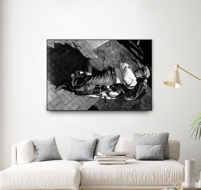 The Wild One directed by Laszlo Benedek, 1953 by Bridgeman Images on GIANT ART - black and white photography