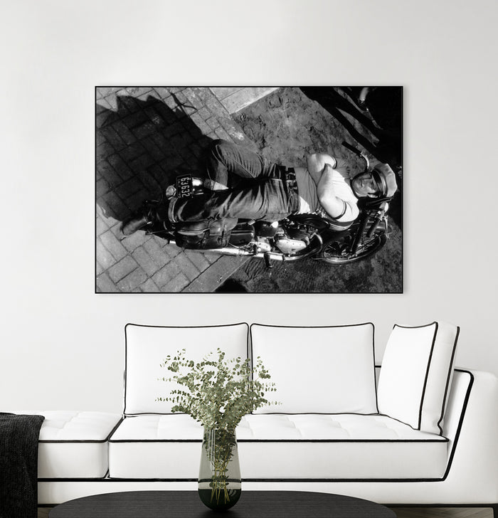 The Wild One directed by Laszlo Benedek, 1953 by Bridgeman Images on GIANT ART - black and white photography