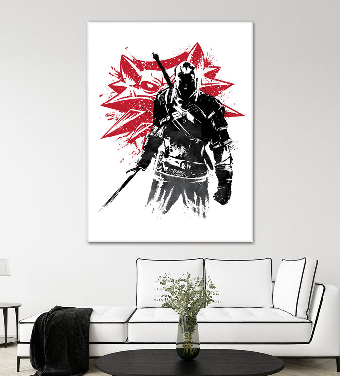 The Witcher sumi-e by Antonio Camarena on GIANT ART - white digital painting