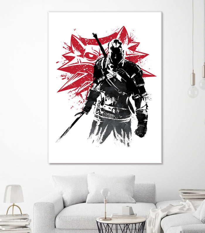 The Witcher sumi-e by Antonio Camarena on GIANT ART - white digital painting