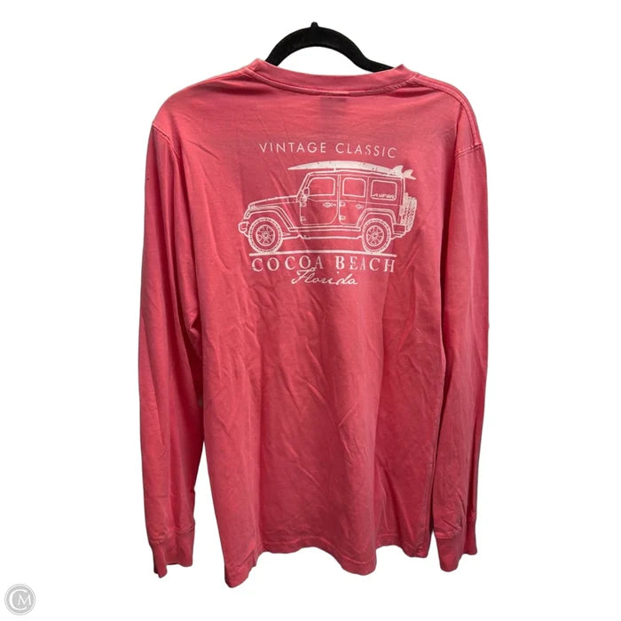 Top Long Sleeve Basic By Clothes Mentor In Pink, Size: M