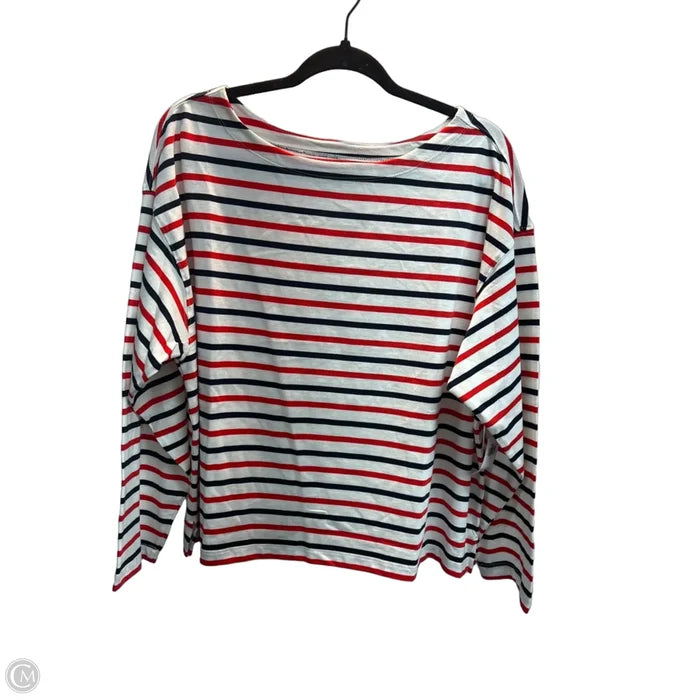 Top Long Sleeve Basic By Old Navy In Striped Pattern, Size: Xlp