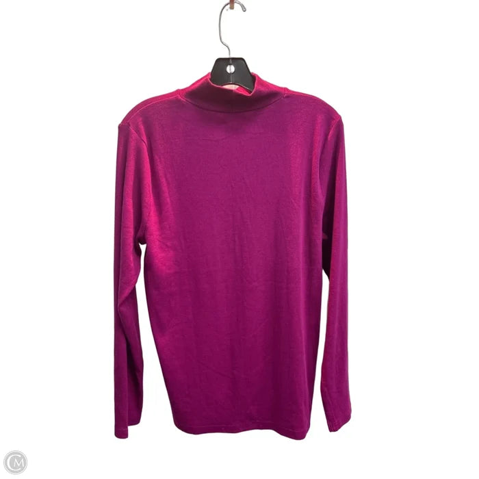 Top Long Sleeve By Loft In Pink, Size: Xl