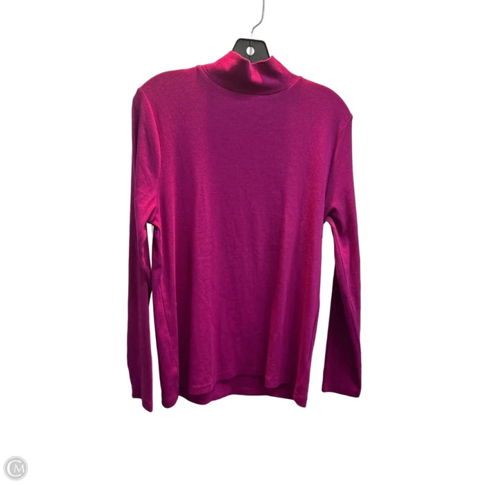 Top Long Sleeve By Loft In Pink, Size: Xl