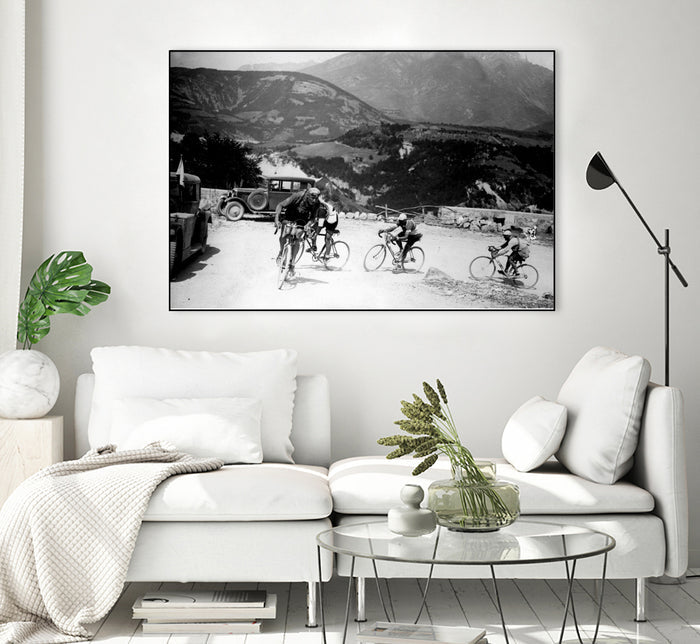 Tour de France 1928, 13th leg Nice/Grenoble (Alps) on july 4 by Bridgeman Images on GIANT ART - black and white photography