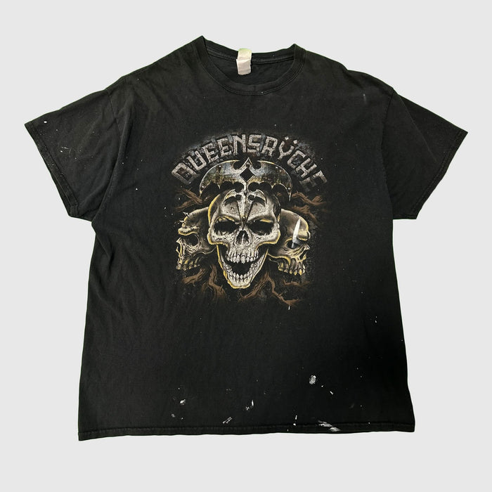 Vintage Queensrÿche Skull Graphic Band T-Shirt Size Large 90s FAIF.CA