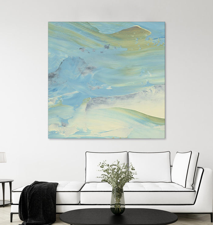 Waters Edge III by Alicia Ludwig on GIANT ART - green abstract