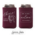 Custom Pet Illustration - Wedding Can Cooler #204R