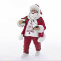 WISH YOU A MERRY CHRISTMAS SANTA W/COFFEE