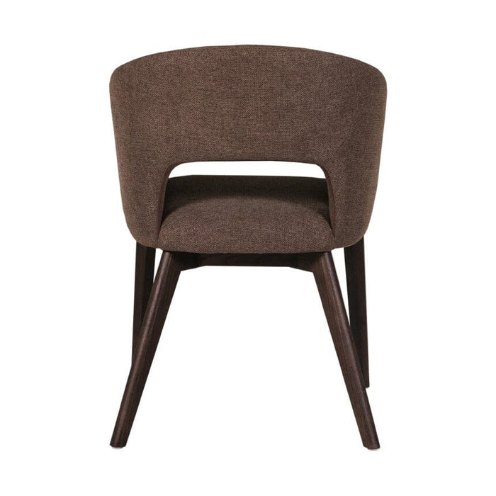 Zeva Brown Textured Fabric Dining Chair Furniture
